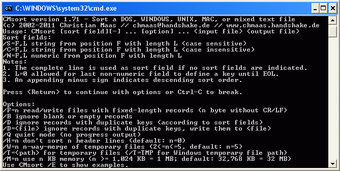 Windows 10 CMSort full
